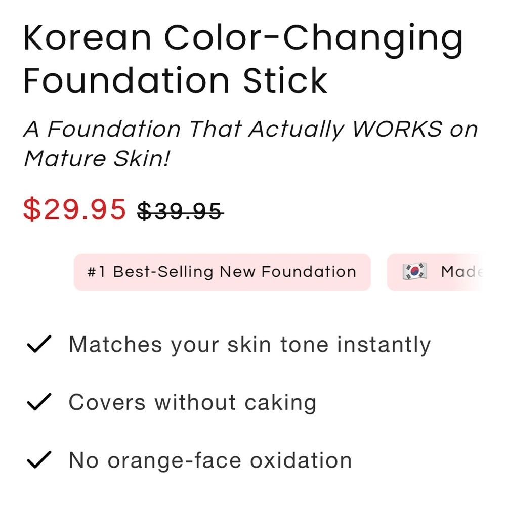 Zephoco Color Changing Foundation Stick - Picture 8 of 12